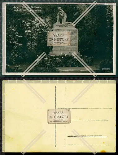 Orig. Foto AK 1.WK Kriegerdenkmal Neuweiler Weltenschwann Calw 1914-18