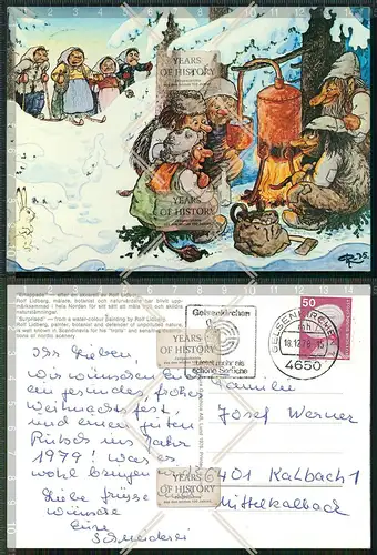 Orig. AK Karikatur Schwarzwald Gestalten Gelsenkirchen gel. 1978