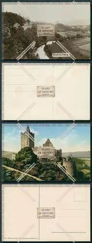 AK 2x Rudelsburg Naumburg Saale 1936 