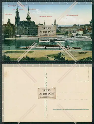 AK Dresden Schwimm Badeanstalt Elbe Dampfer 1905