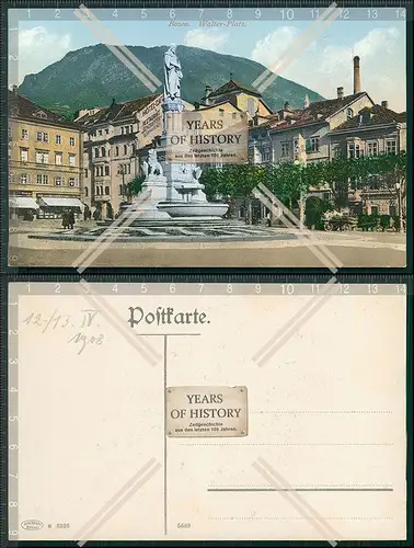 AK Bozen Südtirol Walter Platz 1908