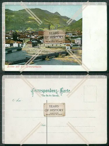 AK Bozen Südtirol Brennerbahn 1911 Innsbruck über Brennerpass Bozen nach Vero