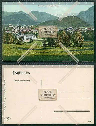 AK Bad Ischl an der Traun mit Kaiserliche Villa Sissi 1904 Österreich Salzkamm