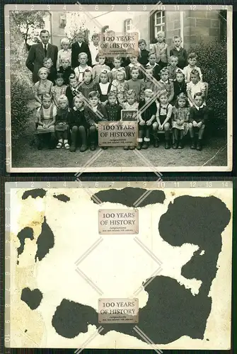 Orig. Foto Unterleiterbach Zapfendorf bei Bamberg Schulklasse 40er Jahre