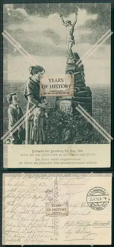 AK Schlacht bei Saarburg am 20 August 1914 Kreuz auf dem Schlachtfeld Bühl 191