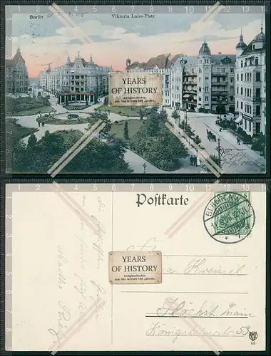 AK Berlin Viktoria Luise Platz 1908 gel. einige Häuser mit Glanzbeschichtung ?