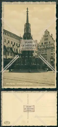 Foto AK Nürnberg 1933 schöner Brunnen