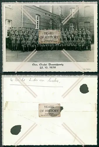 Foto 19x13 cm Sanitätsstaffel Wolfenbüttel Sanitäts-Abt. 6 Braunschweig 1938