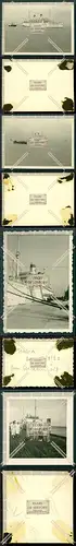 Orig. Foto 4x Dampfer Schiff MS Italia Elbe Cuxhaven Nordsee