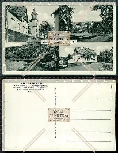 Orig. AK Kroppach Westerwald Hachenburg zum alten Gasthaus Kurt Schäfer 1936