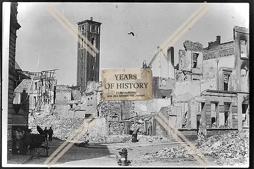 Foto Köln 1944-46 zerstört Turm Straße Gebäude Trümmer