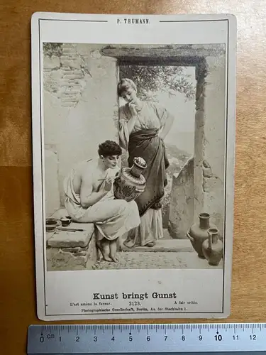 CAB Foto Kunst bringt Gunst Friedrich Paul Thumann Kabinettkarte um 1895