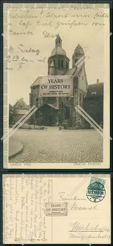 AK Worms am Rhein Kupfer Druck Paulus Museum Kirche Kathedrale 1913 gelaufen