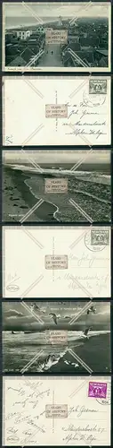 AK 3x Katwijk aan Zee Panorama Niederlande 1938 gelaufen