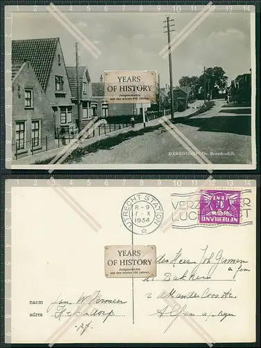 Foto AK Hekendorp Utrecht Oudewater Gouda 1934 gelaufen