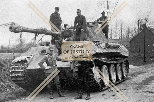 Foto Panzer Tank Tiger Panther Soldaten der Wehrmacht