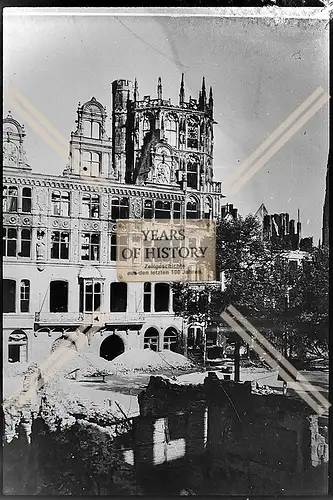 Foto Köln 1944-46 zerstört Gebäude Kirche Trümmer