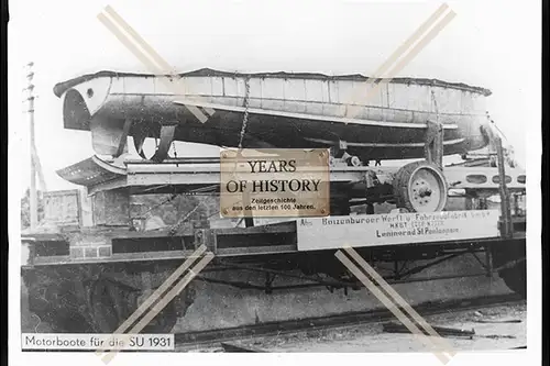 Foto Elbe-Werft Boizenburg Motorboote für die SU Bodenseezulassung 1931