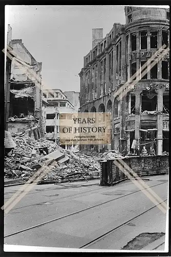 Foto Köln 1944-46 zerstört Haus Gebäude Leipziger Versicherung Straße Schie