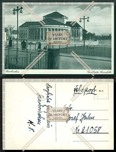 Orig. Foto AK Saarbrücken Gautheater Saarpfalz Saarländisches Staatstheater F