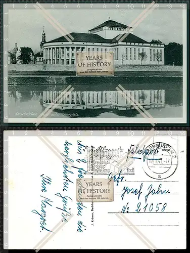 Orig. Foto AK Saarbrücken Gautheater Saarpfalz Saarländisches Staatstheater 