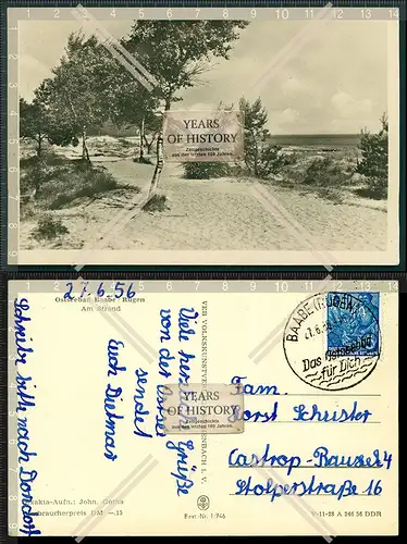 Orig. Foto AK Ostseebad Baabe Rügen Mönchgut-Granitz Strand