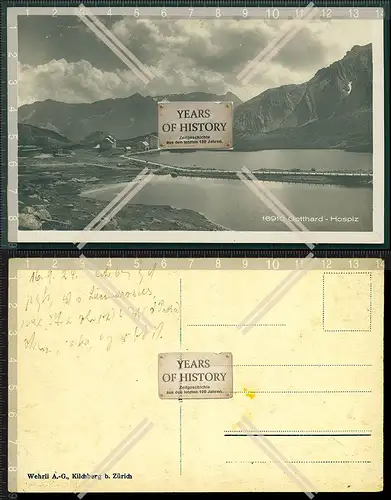 Orig. Foto AK St. Gotthard Hospiz Passo del S. Gottardo Airolo Schweiz