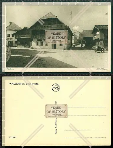 Orig. AK Volary Wallern Südböhmen Tschechien Prachatice 1939 Dorf Ansicht