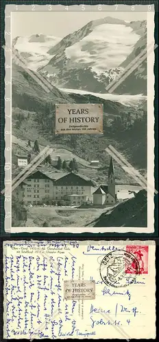 Orig. AK Obergurgl Ötztaler Alpen in Tirol Österreich Dorf Ansicht mit Kirche