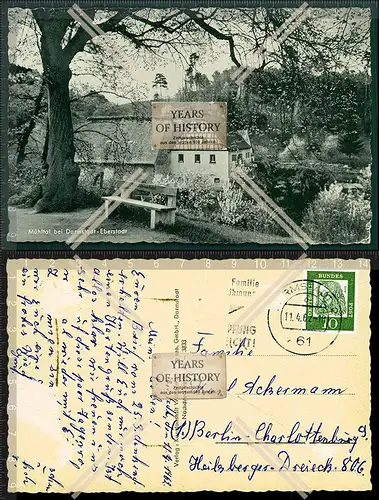 Orig. Foto AK Mühltal bei Darmstadt Eberstadt Odenwald