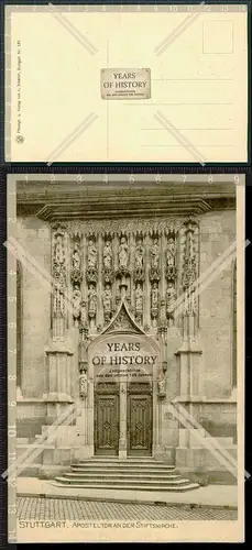 Orig. AK Stuttgart Aposteltor an der Stiftskirche 1911