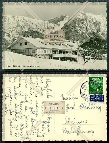 Orig. Foto AK Obermaiselstein Oberallgäu Schwaben Haus Corona