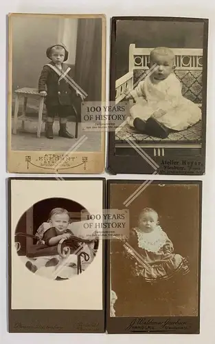 Orig. CDV Kabinettfoto Porträt Portrait Jungs Junge Mädchen Dame Männer ca 1895