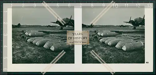 Stereo Foto  Flugzeug Airplane Auf einem Feldflughafen Bild-Nr. 48