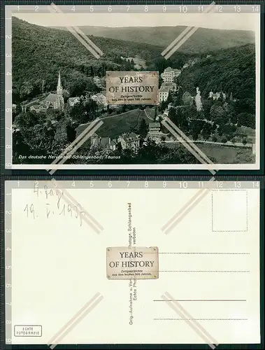 Foto AK Schlangenbad Taunus Hessen 1937 Das deutsche Nervenbad Panorama