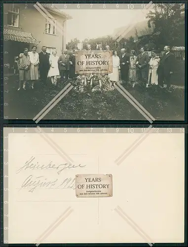 Foto AK Steinbergen Rinteln 1927 im Garten Wolbrechts Hotel Pension Monarchie A