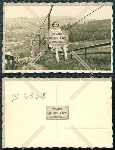 Orig. Foto AK Seilbahn Einsitzer Braunlage Thale Hahnenklee o. Bad Lauterberg ?