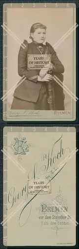 CDV Foto Feine Dame Atelier Georg Koch Bremen 1895