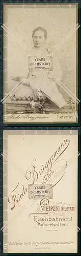 CDV Foto Junge Dame Atelier Friedrich Brüggemann Leipzig 1910