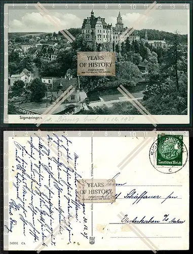 Orig. AK Sigmaringen Residenzstadt der Fürsten von Hohenzollern Sigmaringen 19