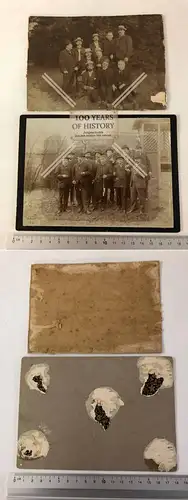 Orig. Foto CDV Kabinettfoto Portrait Porträt Gruppe Männer 1890