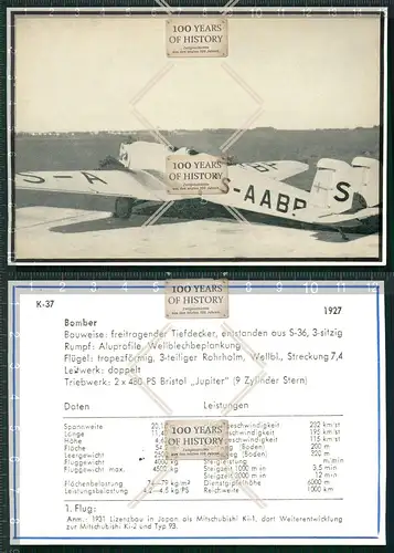K - 37 Bomber Jupiter Flugzeug airplane aircraft