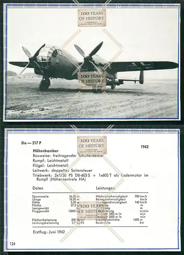 Do - 217 P Höhenbomber Ladermotor im Rumpf Flugzeug airplane aircraft
