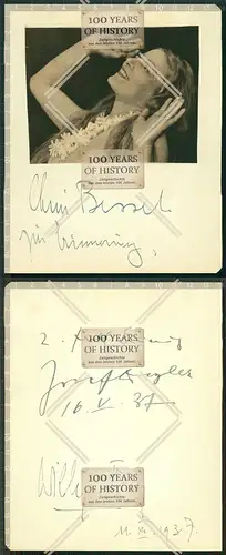 Orig. Autogramm OU 30er Hamburg Schauspielhaus G. Knuth K. Wüstenhagen E. Bessel