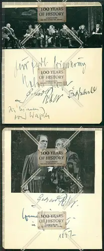 Orig. Autogramm OU 30er Hamburg Schauspielhaus G. Knuth K. Wüstenhagen E. Bessel