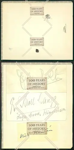 Orig. Autogramm OU 30er Hamburg Schauspielhaus G. Knuth K. Wüstenhagen E. Bessel