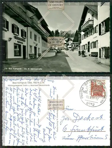 Orig. AK Bayern Bad Kohlgrub Obere St. Martinstraße Bäckerei Gg. Burkart