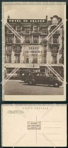 AK Trouville sur Mer Calvados L Hotel du Helder Hotel Cafe Restaurant Fahrzeug 