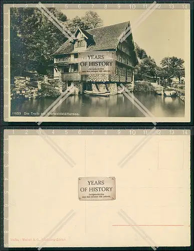 Foto AK Vierwaldstättersee Wirtshaus die Treib 1933
