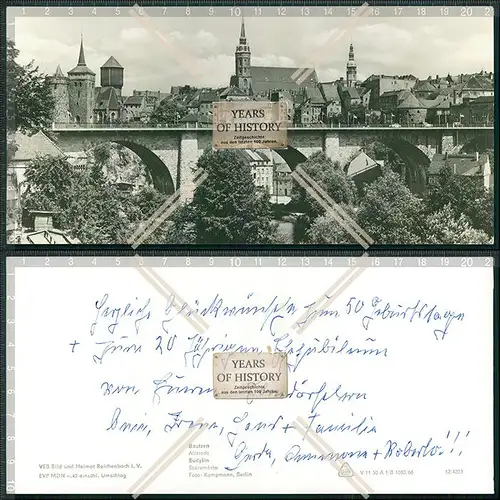 AK Übergröße Bautzen Budysin in Sachsen ca. 20 x 10 cm